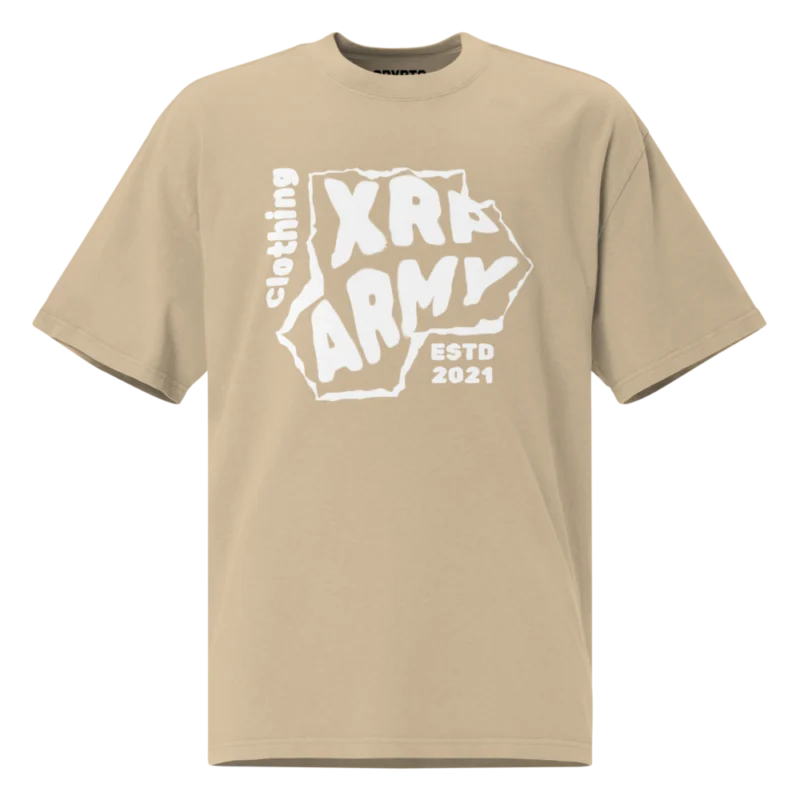 XRP Army Oversized Faded T-Shirt