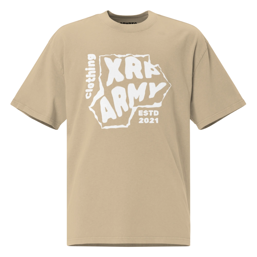 Xrp Army Oversized Faded T-Shirt