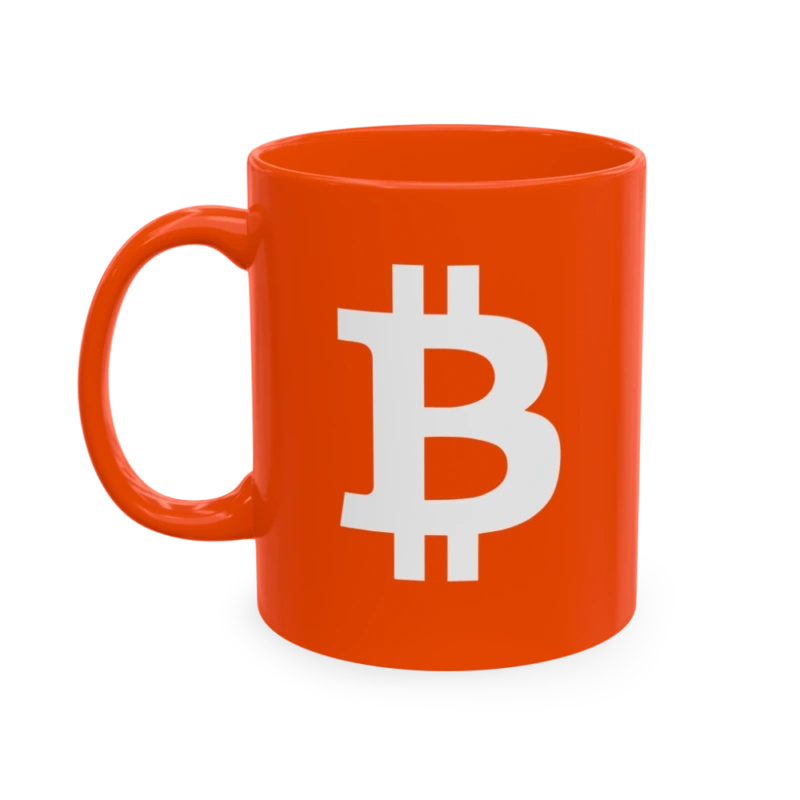 Bitcoin Bold Orange Mug