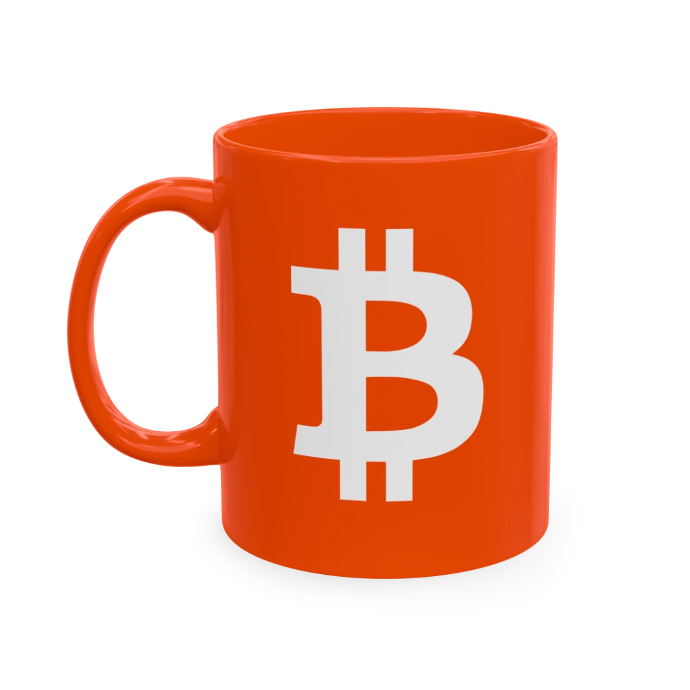 Bitcoin Bold Orange Mug