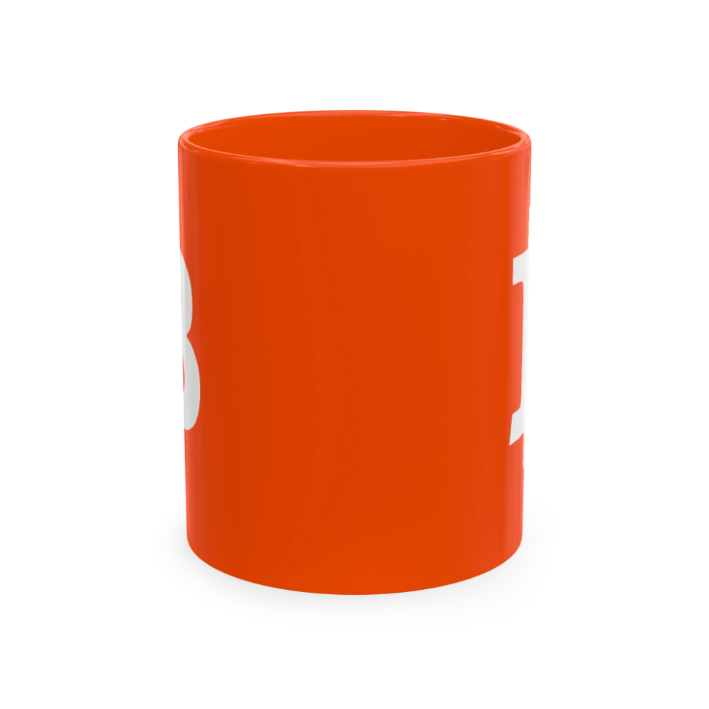 Bitcoin Bold Orange Mug