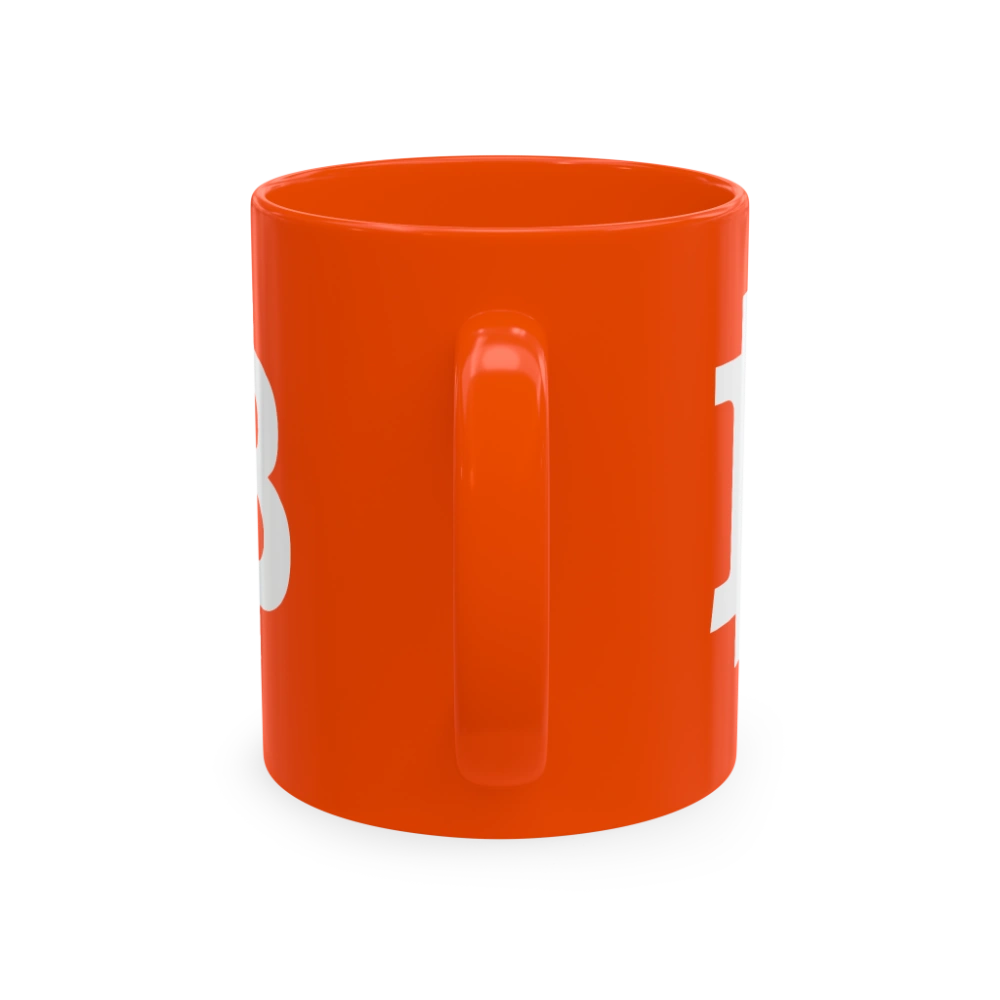 Bitcoin Bold Orange Mug