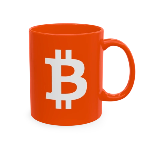 Bitcoin Bold Orange Mug