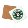 Bitcoin Coffee Cork-Back Coaster