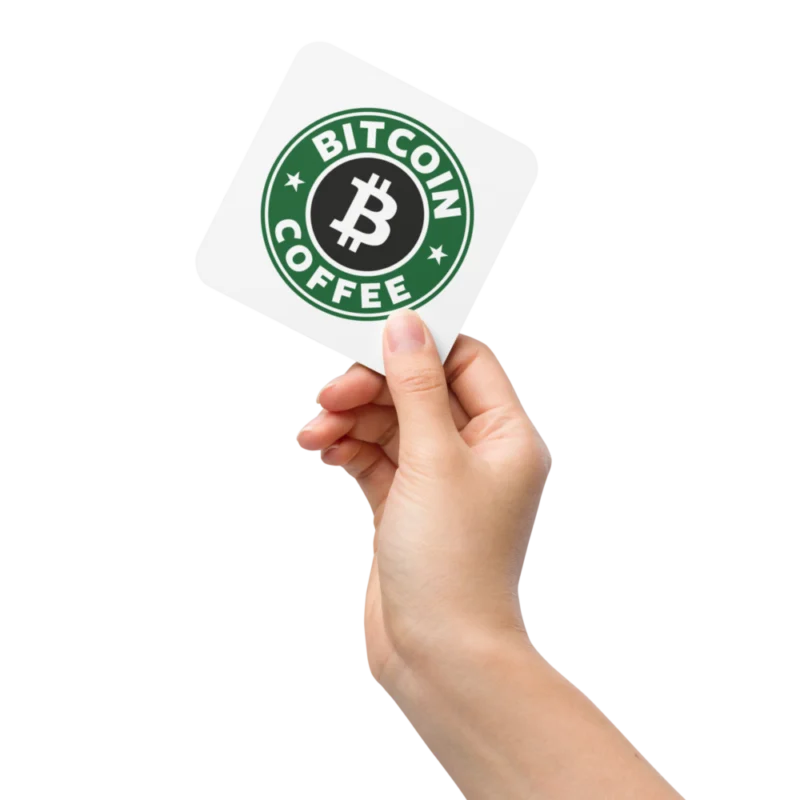 Bitcoin Coffee Cork-Back Coaster