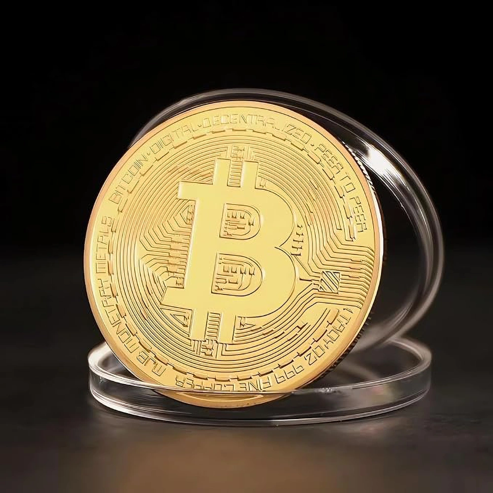 Bitcoin Collector’s Coin with Acrylic Display Case