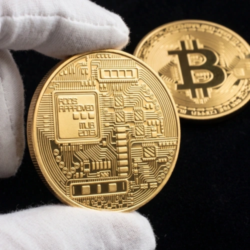 Bitcoin Collector’s Coin with Acrylic Display Case