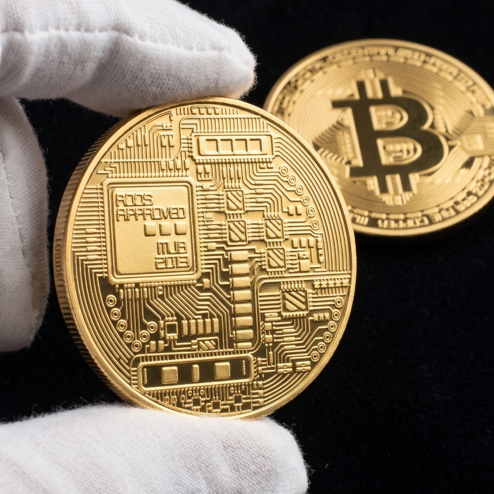 Bitcoin Collector’s Coin with Acrylic Display Case