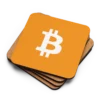 Bitcoin Cork-Back Coaster