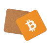 Bitcoin Cork-Back Coaster