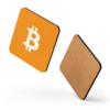 Bitcoin Cork-Back Coaster
