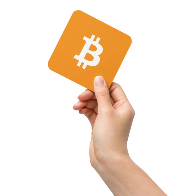 Bitcoin Cork-Back Coaster
