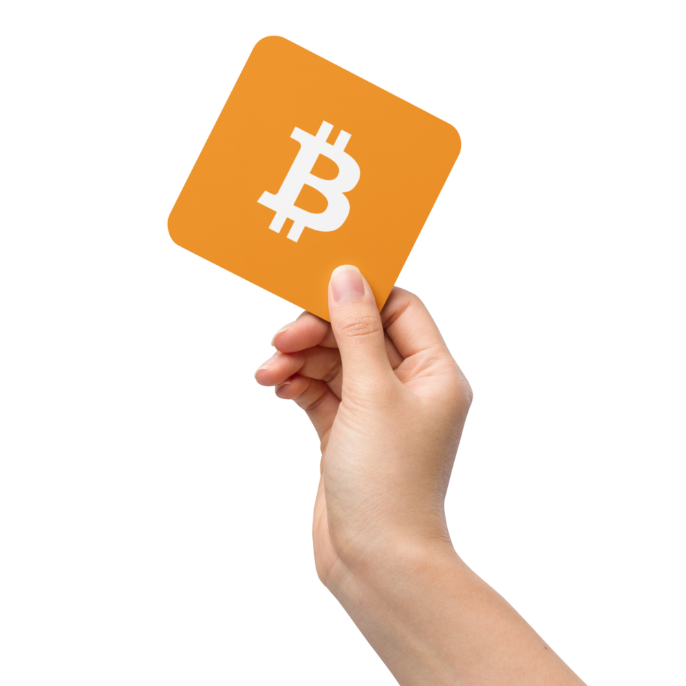 Bitcoin Cork-Back Coaster