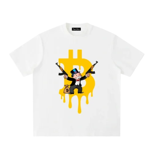 Bitcoin Gangster Heavyweight Vintage T-Shirt