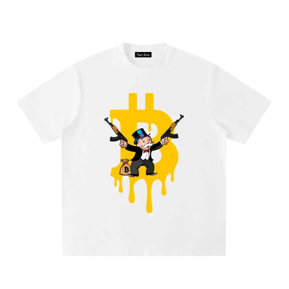 Bitcoin Gangster Heavyweight Vintage T-Shirt