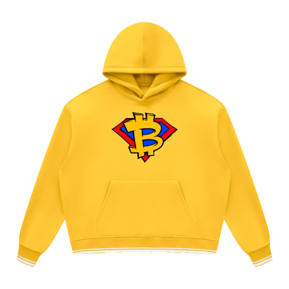 Bitcoin Hero Oversized Fleece Hoodie