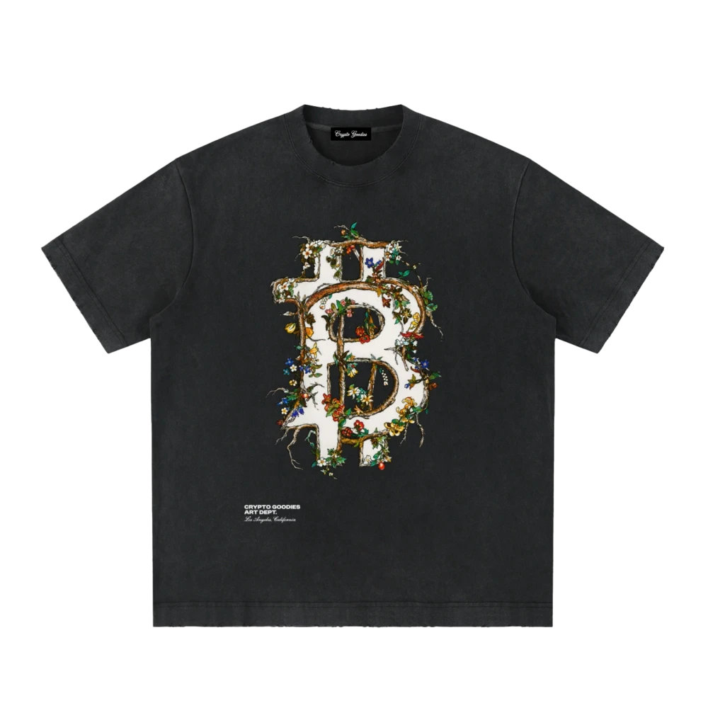 Bitcoin in Bloom Heavyweight Vintage T-Shirt