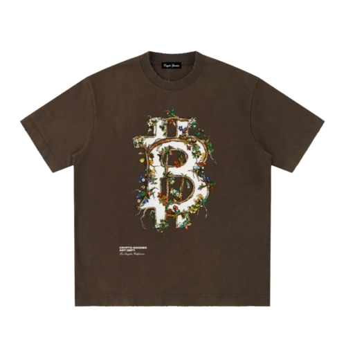 Bitcoin in Bloom Heavyweight Vintage T-Shirt