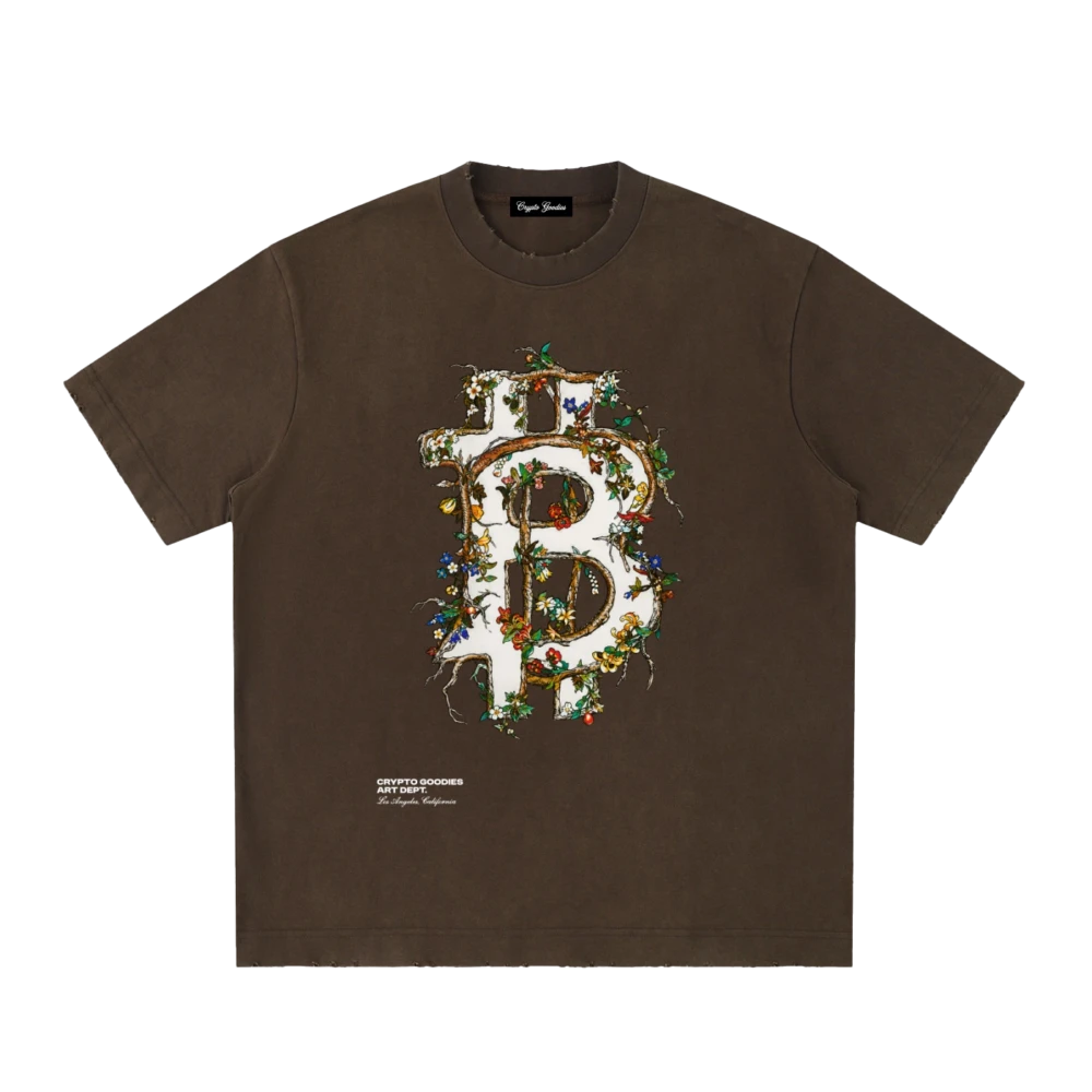 Bitcoin in Bloom Heavyweight Vintage T-Shirt