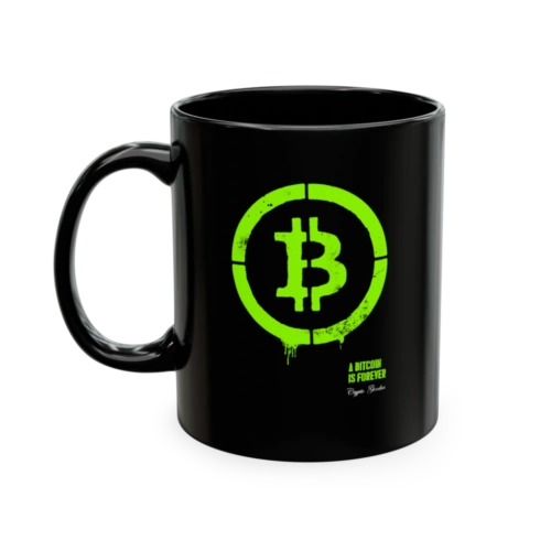 Bitcoin Is Forever Black Mug