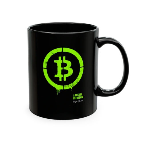 Bitcoin Is Forever Black Mug