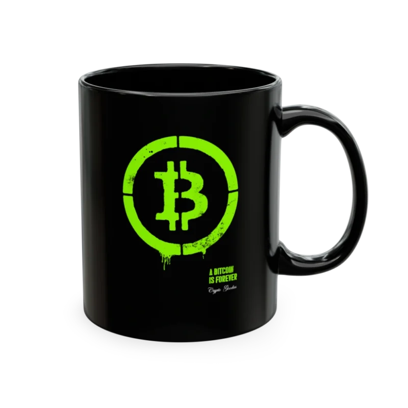 Bitcoin Is Forever Black Mug