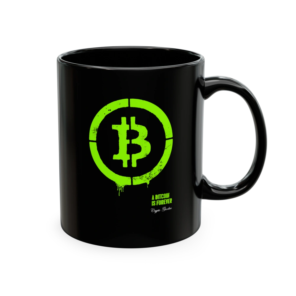 Bitcoin Is Forever Black Mug
