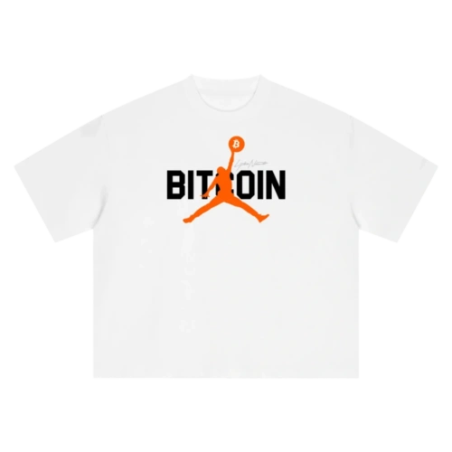 Bitcoin Jump-Man Boxy Oversized T-Shirt