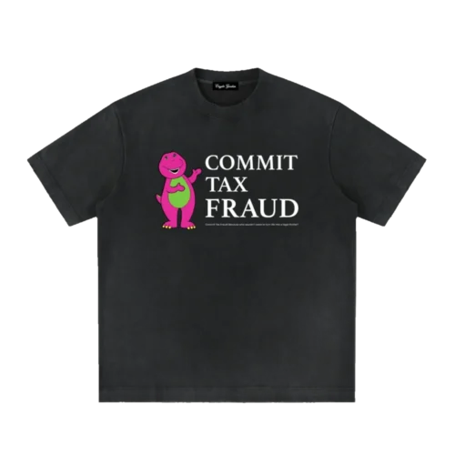 Commit TAX Fraud Heavyweight Vintage T-Shirt