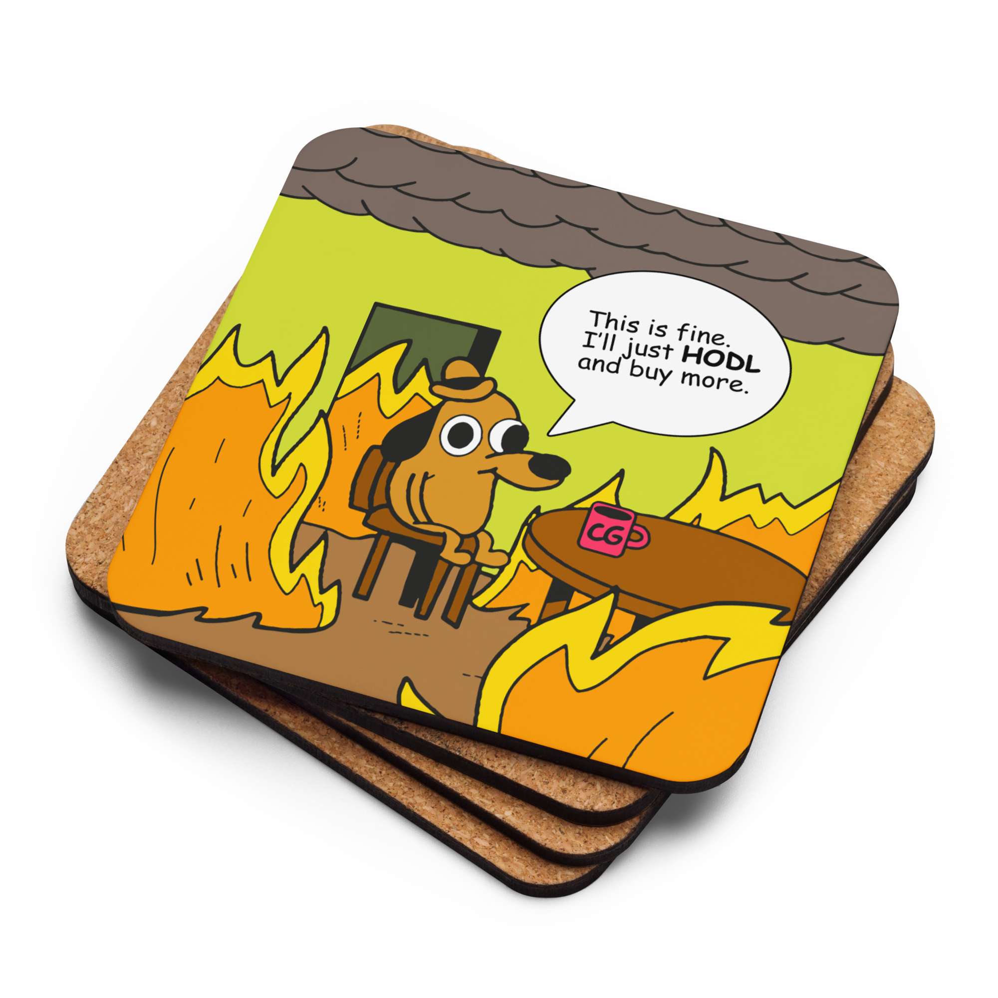 Shop - Cork Back Coaster Front 6A79A90921172