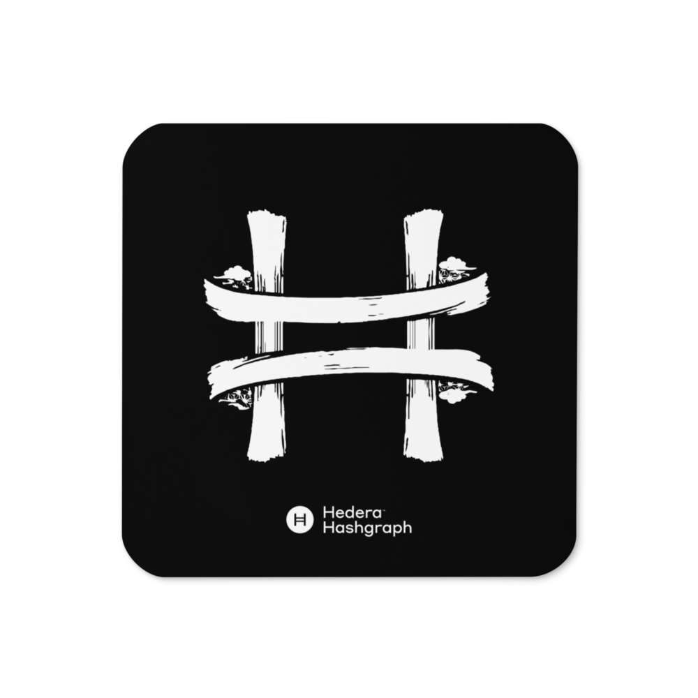 Hedera Hashgraph (JPN) Cork-Back Coaster