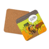 This Is Fine Meme Cork-Back Coaster