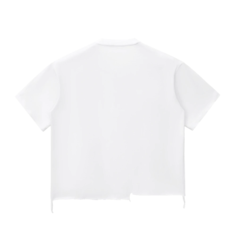 Crypto Gains Raw-Hem Boxy T-shirt