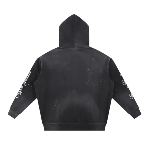 Crypto Goodies Vintage Washed Frayed Fleece Hoodie