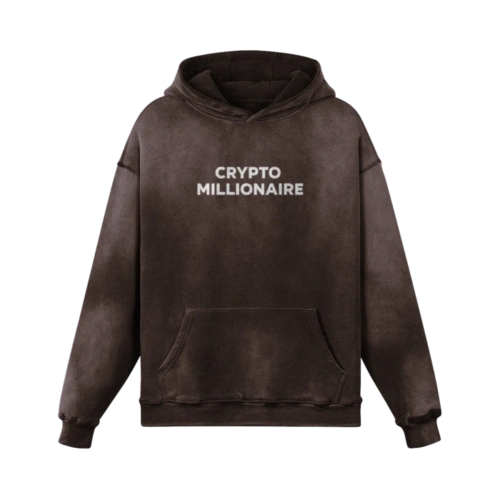 Crypto Millionaire Super Heavyweight Sun Faded Hoodie