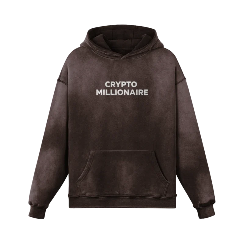 Crypto Millionaire Super Heavyweight Sun Faded Hoodie
