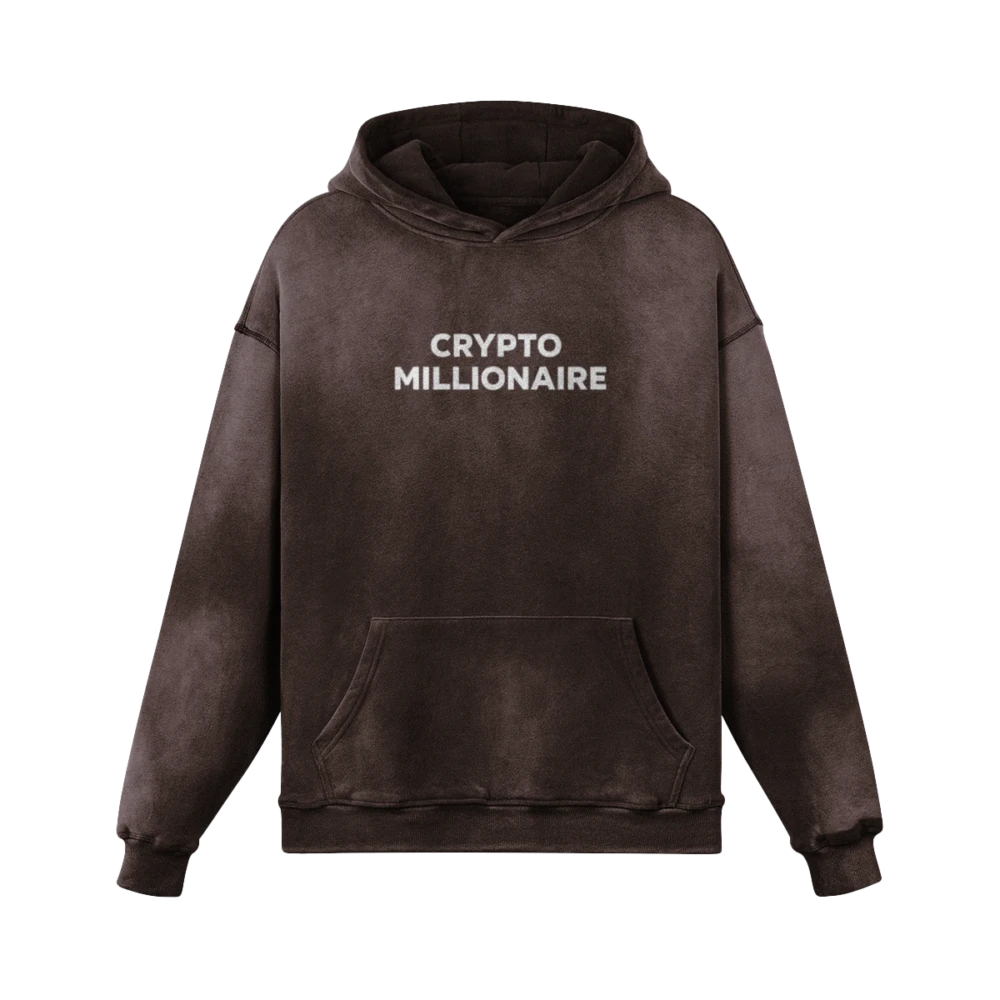 Crypto Millionaire Super Heavyweight Sun Faded Hoodie