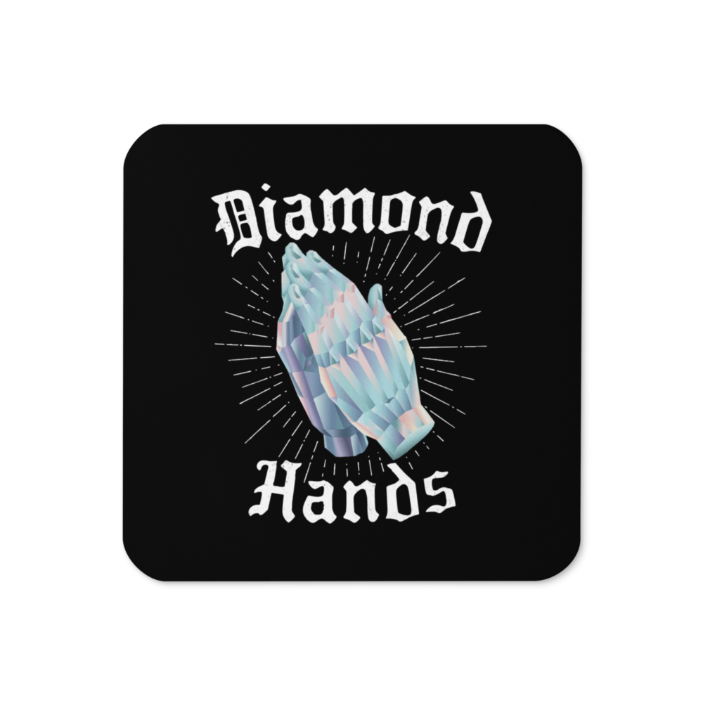 Diamond Hands Cork-Back Coaster