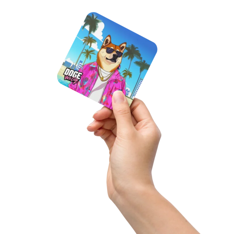 DOGE: Vice City Cork-Back Coaster