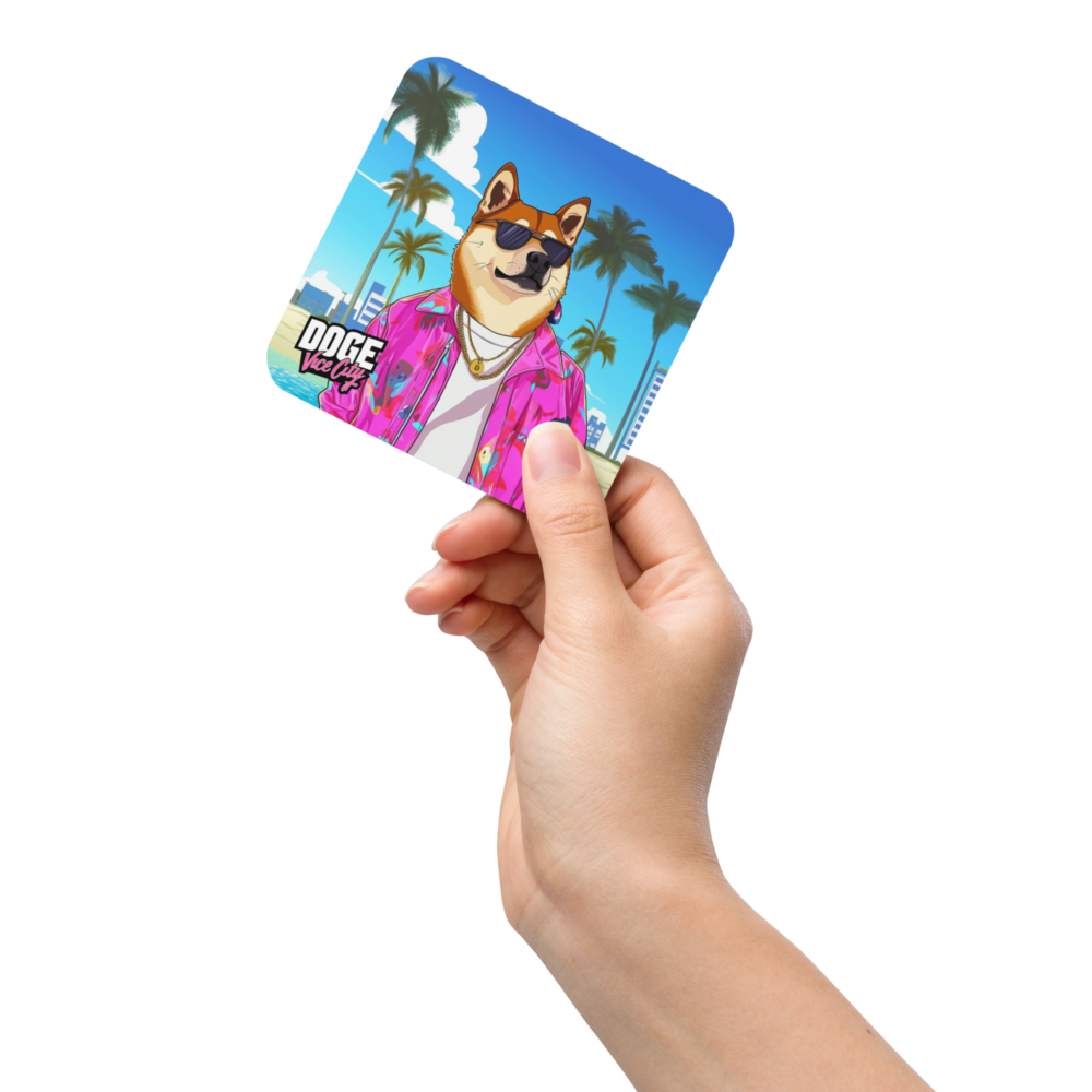 Doge: Vice City Cork-Back Coaster