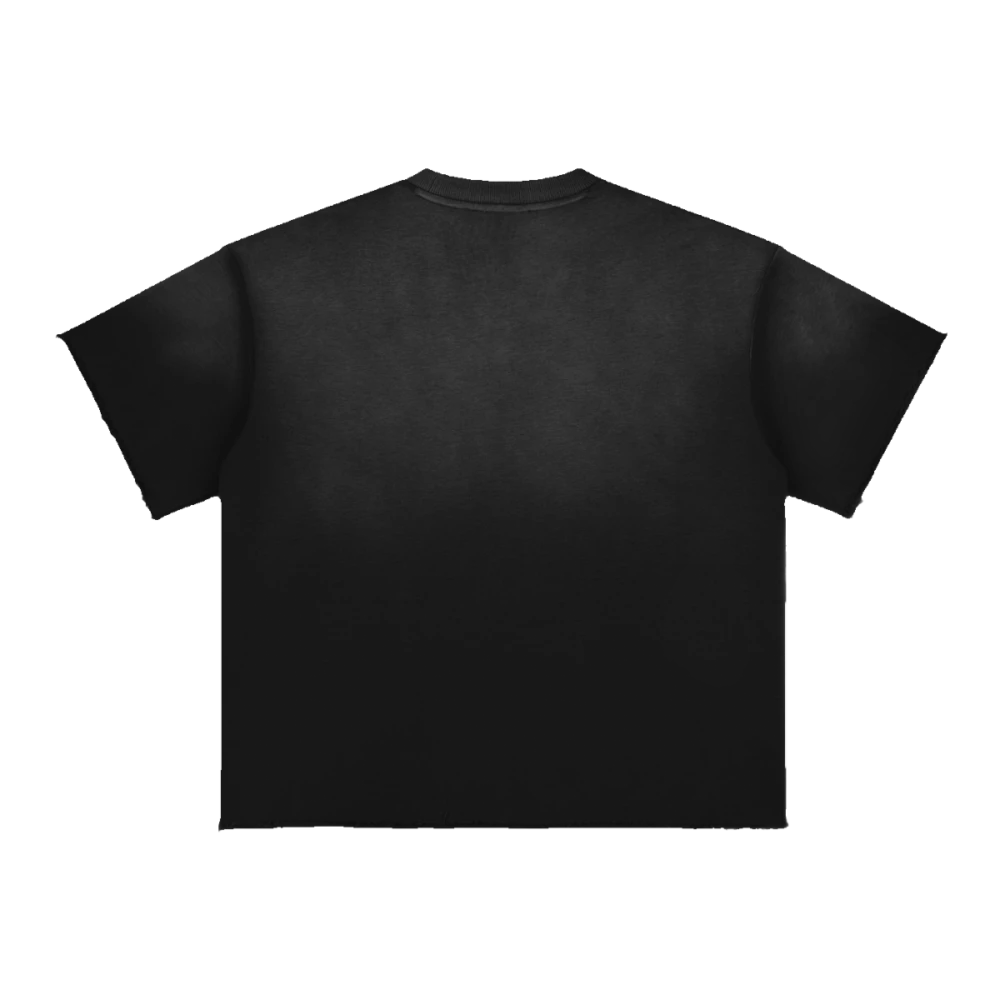 Dogezilla Sun Fade Raw Edge Oversized T-Shirt
