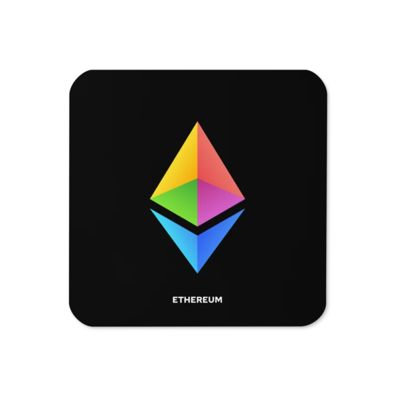 Ethereum Cork-Back Coaster