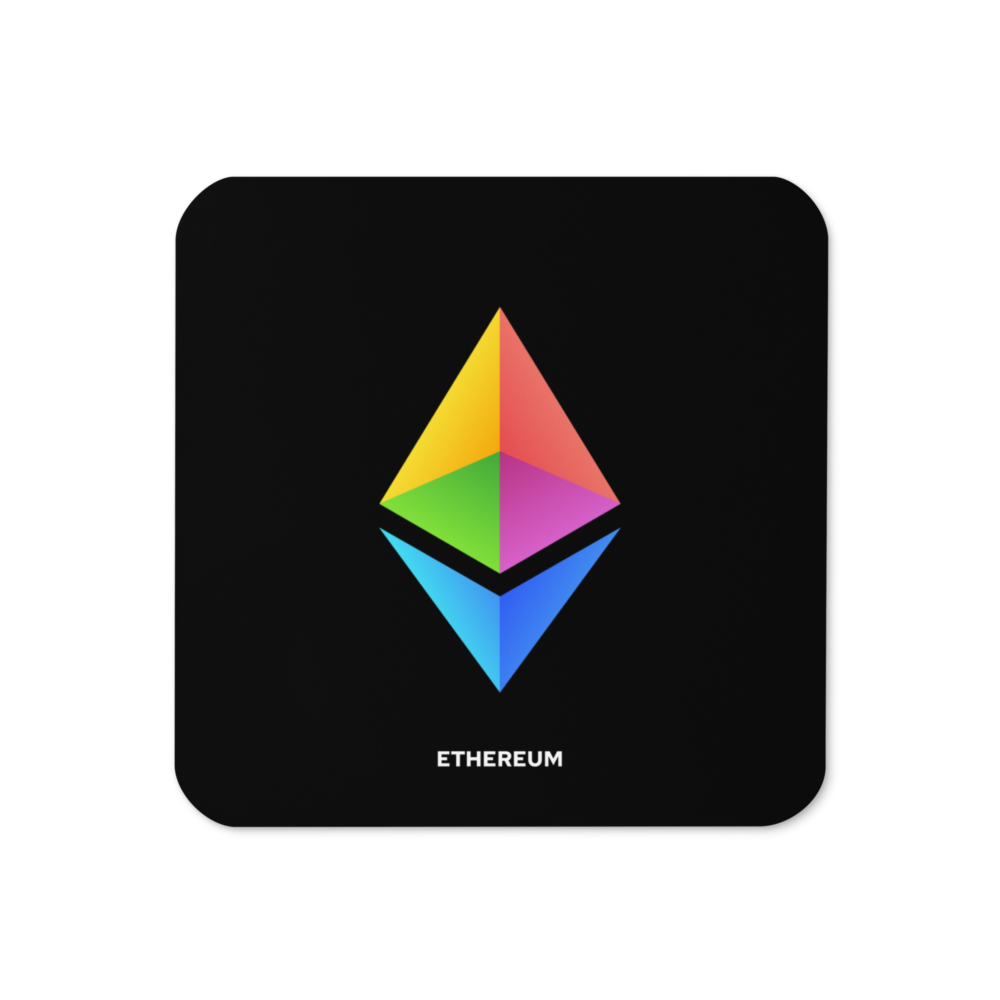 Ethereum Cork-Back Coaster