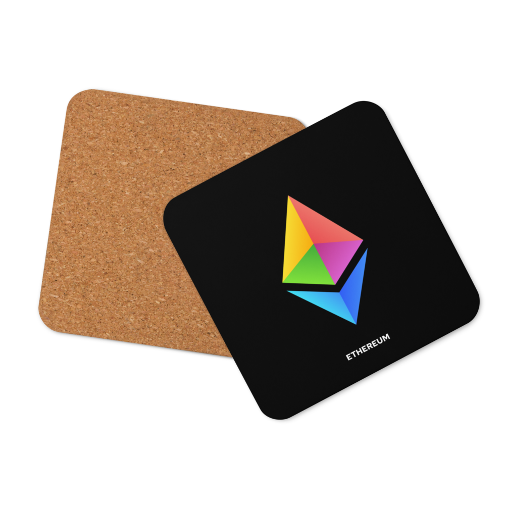 Ethereum Cork-Back Coaster