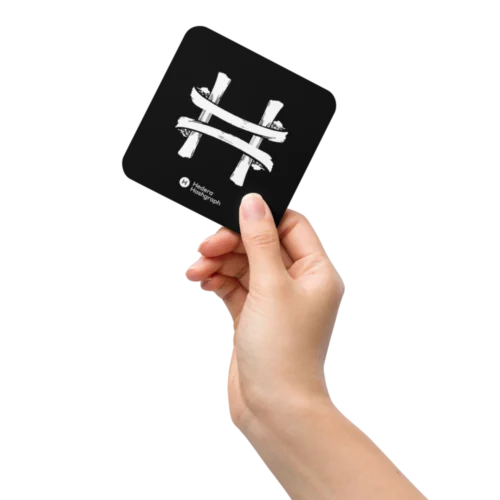Hedera Hashgraph (JPN) Cork-Back Coaster