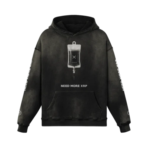 Need More XRP Super Heavyweight Sun Faded Hoodie