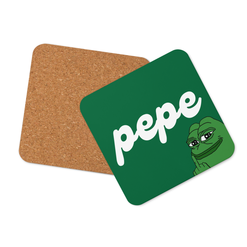 Pepe Cork-Back Coaster