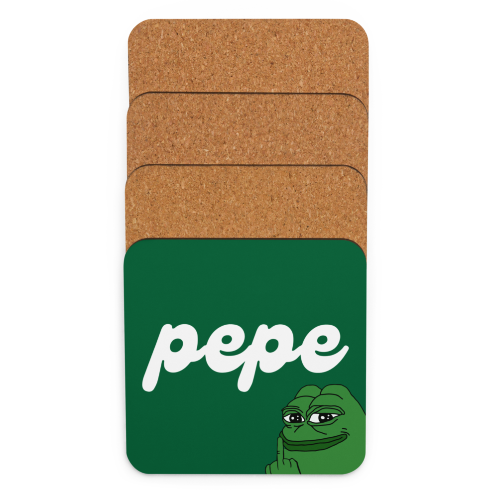 Pepe Cork-Back Coaster