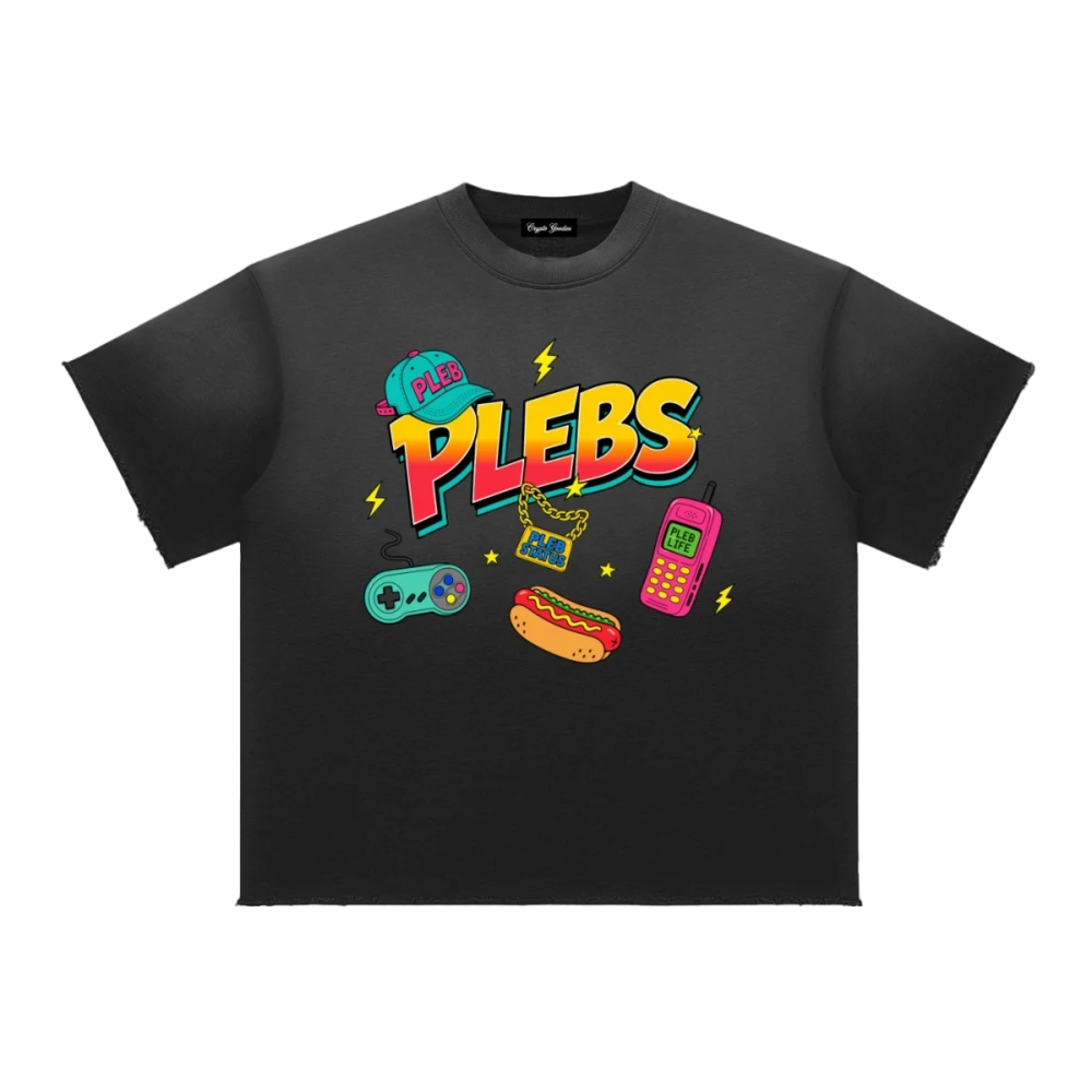 Plebs Life Sun Fade Raw Edge T-Shirt