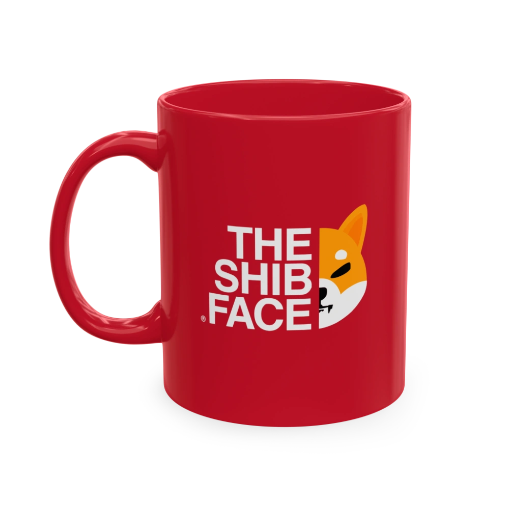 Shop - Shib Face Red Mug 2